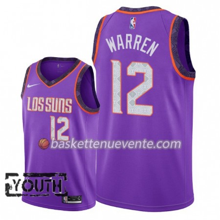 Maillot Basket Phoenix Suns T.J. Warren 12 2018-19 Nike City Edition Pourpre Swingman - Enfant